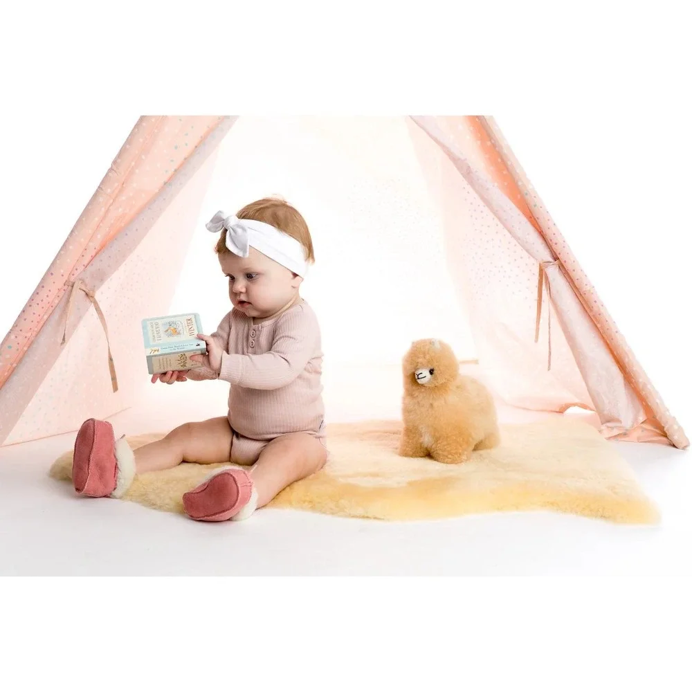 Auskin Infantcare Shorn Natural Lambskin Rug Maize 33.5